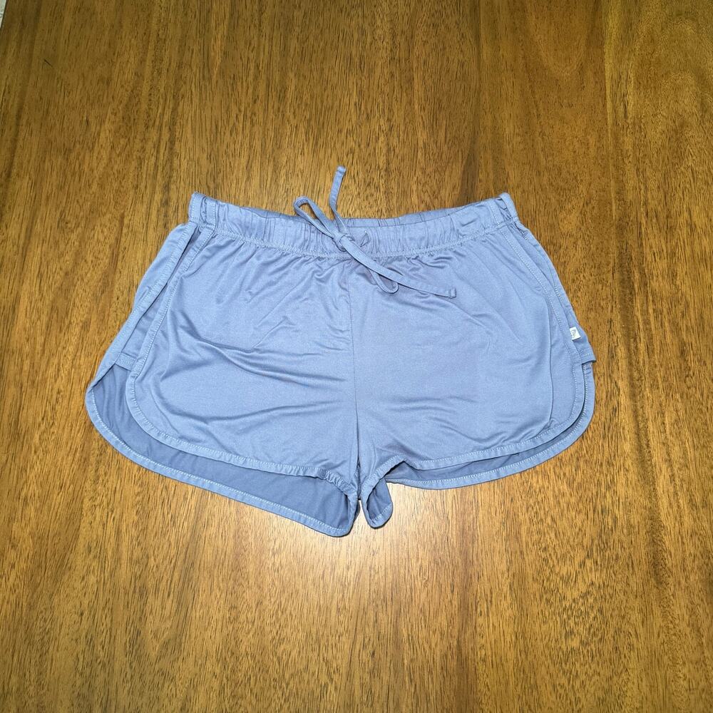Roxy Blue Dolphin Shorts XL Surf Beach Y2K Drawstring
